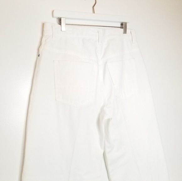 Vince White Wide Leg High Rise Jeans - Picture 6 of 8